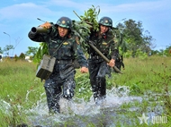 嘉定团进行营级步兵实弹战术演习
